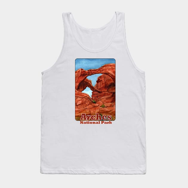 Double Arch, Arches National Park Tank Top by MMcBuck